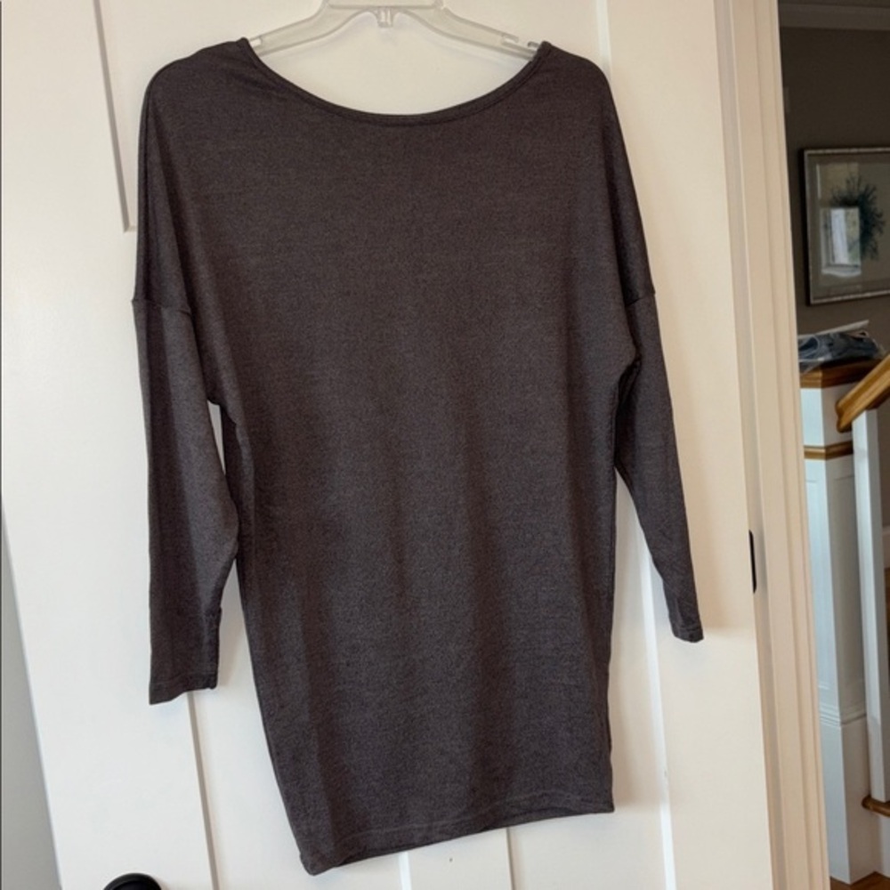 Cupshe Drop Shoulder Tunic Size XS Grey/Brown